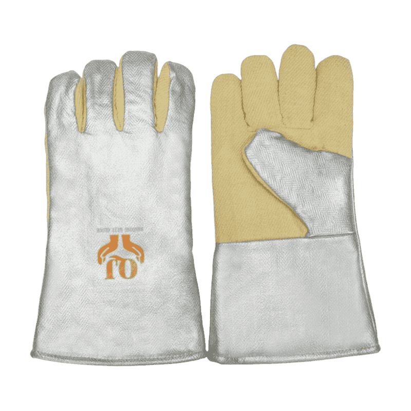 Alüminize edilmiş aramid ısı koruma eldiveni Alüminize edilmiş aramid ısı koruma eldiveni