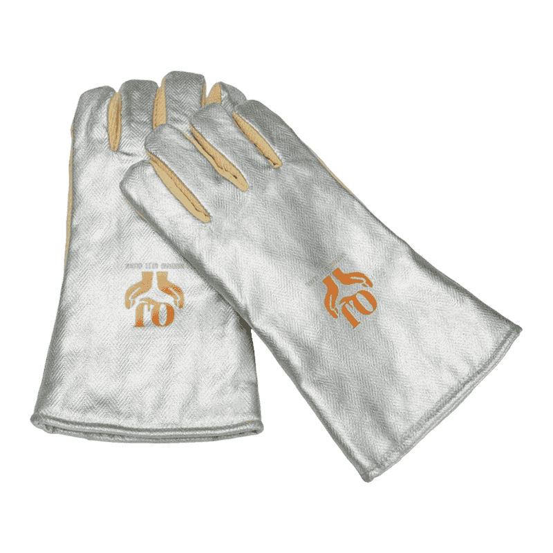 Alüminize edilmiş aramid ısı koruma eldiveni Alüminize edilmiş aramid ısı koruma eldiveni